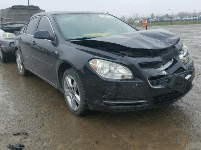 1G1ZH57B98F175613 - 2008 CHEVROLET MALIBU 1LT BLACK photo 1