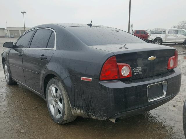 1G1ZH57B98F175613 - 2008 CHEVROLET MALIBU 1LT BLACK photo 3