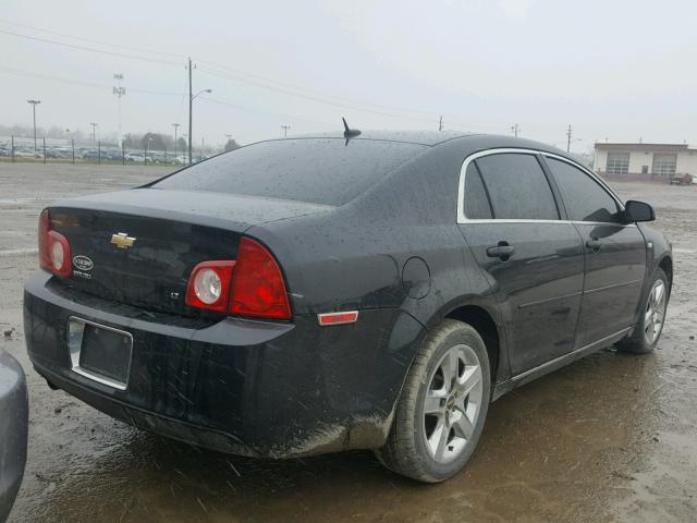 1G1ZH57B98F175613 - 2008 CHEVROLET MALIBU 1LT BLACK photo 4
