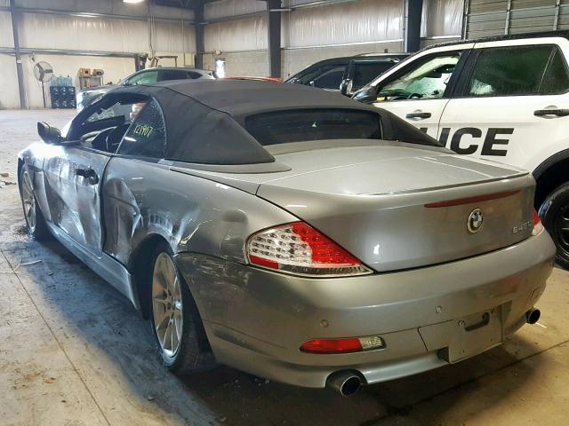 WBAEK73495B328856 - 2005 BMW 645 CI AUT GRAY photo 3