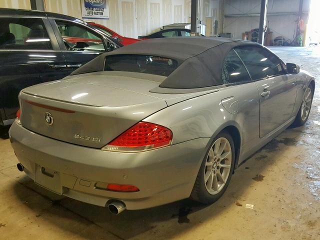 WBAEK73495B328856 - 2005 BMW 645 CI AUT GRAY photo 4