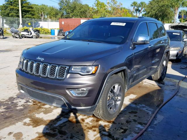 1C4RJEBG5HC765842 - 2017 JEEP GRAND CHER GRAY photo 2