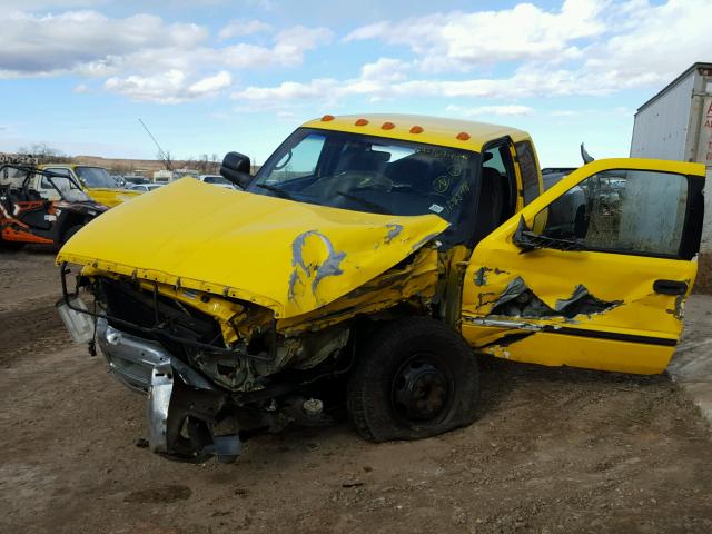 1B7MF33661J558397 - 2001 DODGE RAM 3500 YELLOW photo 2