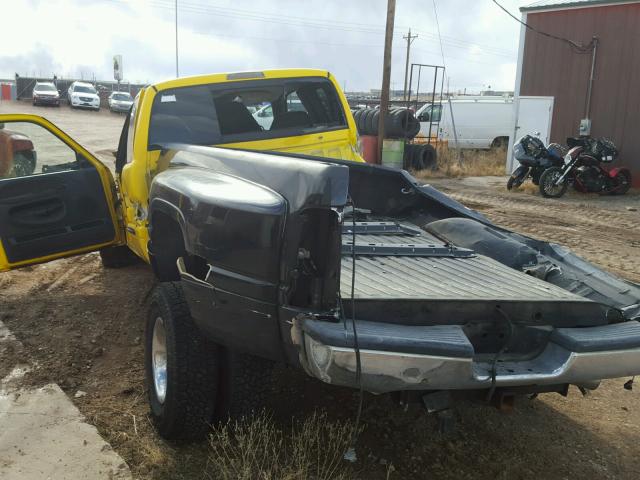 1B7MF33661J558397 - 2001 DODGE RAM 3500 YELLOW photo 3