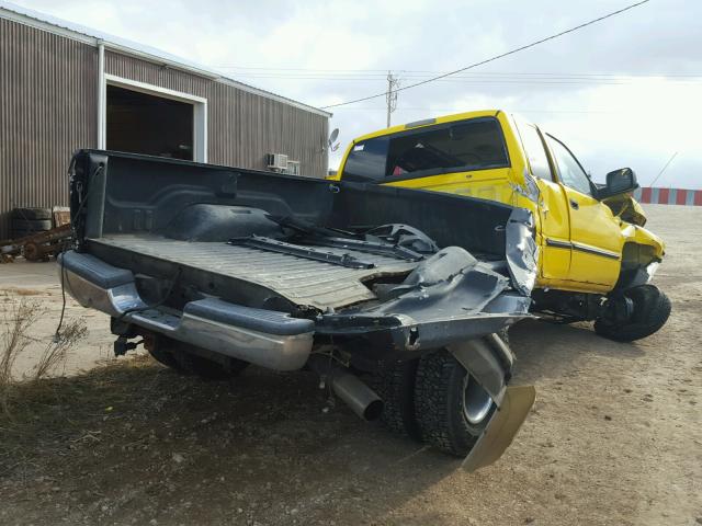 1B7MF33661J558397 - 2001 DODGE RAM 3500 YELLOW photo 4