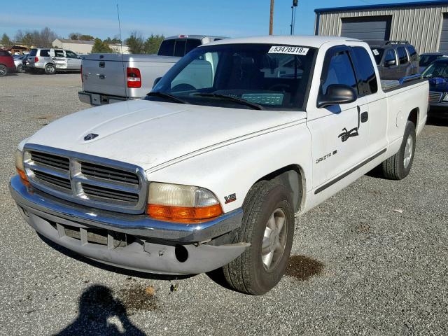 1B7GL22X8WS507138 - 1998 DODGE DAKOTA WHITE photo 2