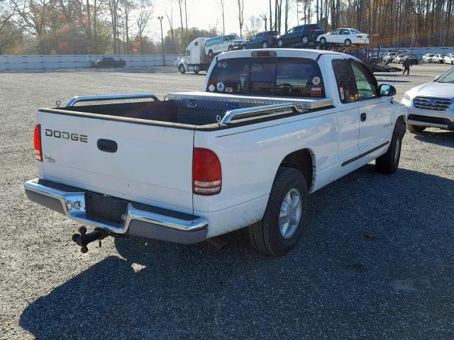 1B7GL22X8WS507138 - 1998 DODGE DAKOTA WHITE photo 4