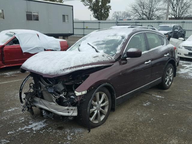 JN1AJ0HR4CM451548 - 2012 INFINITI EX35 BASE BURGUNDY photo 2