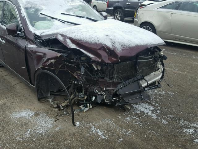 JN1AJ0HR4CM451548 - 2012 INFINITI EX35 BASE BURGUNDY photo 9