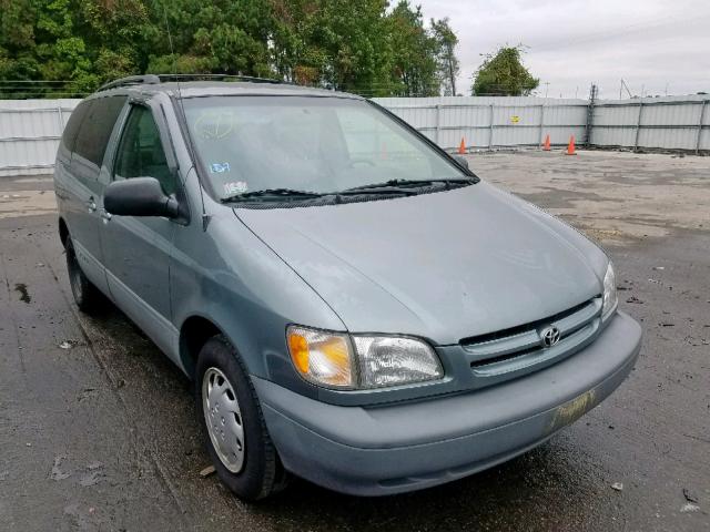 4T3ZF13C4YU172220 - 2000 TOYOTA SIENNA LE GRAY photo 1