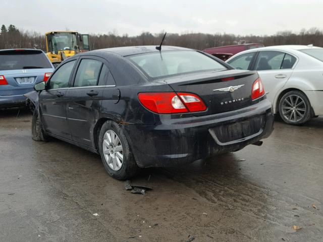 1C3LC46K18N223168 - 2008 CHRYSLER SEBRING LX BLACK photo 3