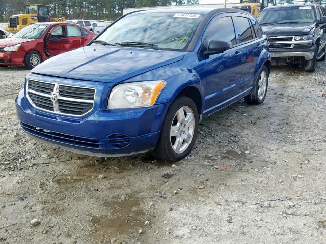 1B3HB48A89D164332 - 2009 DODGE CALIBER SX BLUE photo 2