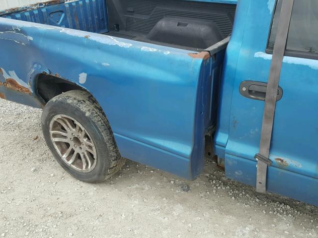 1B7FL26X0WS706481 - 1998 DODGE DAKOTA BLUE photo 9