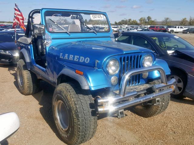 1JCCE87E8ET074902 - 1984 JEEP JEEP CJ7 BLUE photo 1