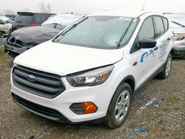 1FMCU0F71JUA30104 - 2018 FORD ESCAPE S WHITE photo 2