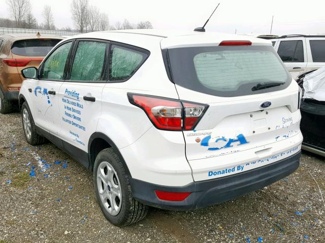 1FMCU0F71JUA30104 - 2018 FORD ESCAPE S WHITE photo 3