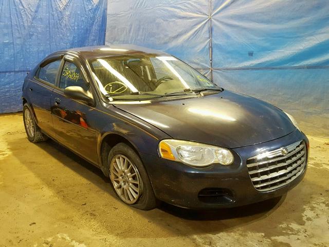 1C3EL46X14N382576 - 2004 CHRYSLER SEBRING LX BLUE photo 1