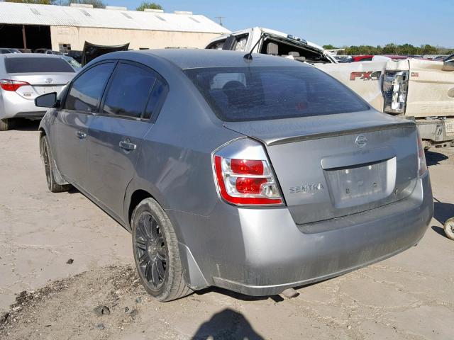 3N1AB61E28L611029 - 2008 NISSAN SENTRA 2.0 SILVER photo 3