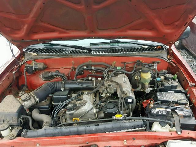 4TAPM62N5XZ485624 - 1999 TOYOTA TACOMA RED photo 7