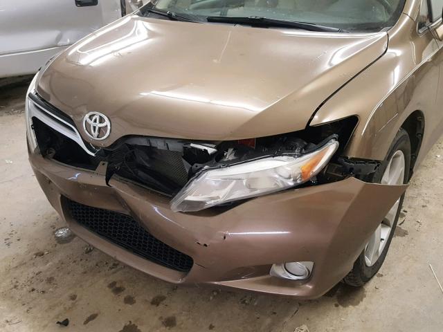 4T3ZK11A19U007739 - 2009 TOYOTA VENZA BASE GOLD photo 9