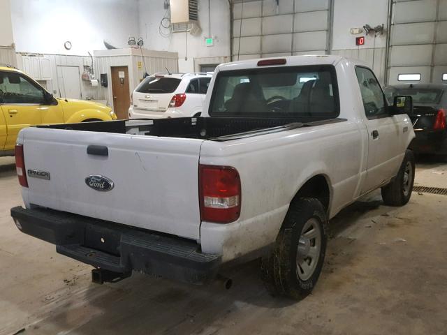 1FTYR10D37PA03297 - 2007 FORD RANGER WHITE photo 4