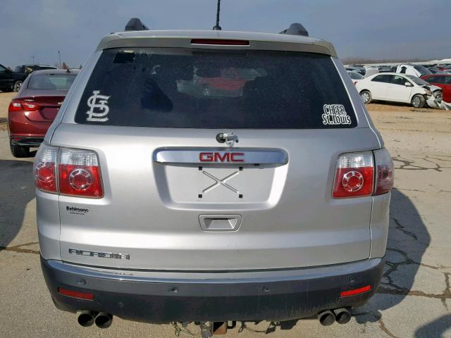 1GKKRPED1BJ250822 - 2011 GMC ACADIA SLE SILVER photo 9