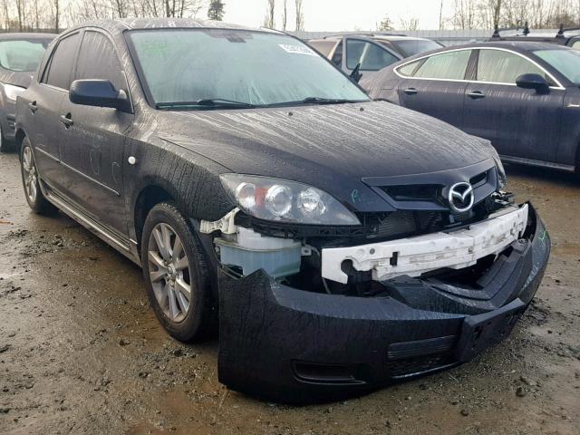 JM1BK343571730693 - 2007 MAZDA 3 HATCHBAC BLACK photo 1