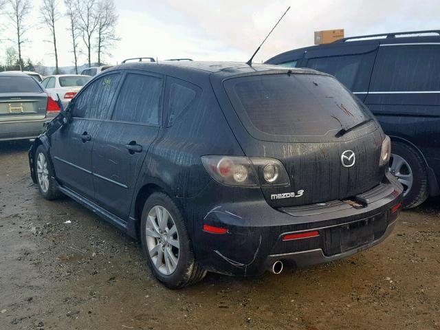 JM1BK343571730693 - 2007 MAZDA 3 HATCHBAC BLACK photo 3