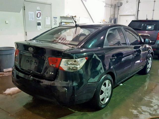 KNAFU4A22A5830812 - 2010 KIA FORTE EX BLACK photo 4