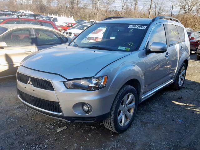 JA4JT4AX6AZ010683 - 2010 MITSUBISHI OUTLANDER SILVER photo 2