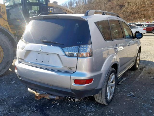 JA4JT4AX6AZ010683 - 2010 MITSUBISHI OUTLANDER SILVER photo 4