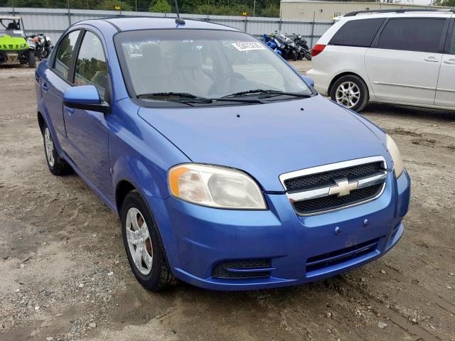 KL1TD56E59B610230 - 2009 CHEVROLET AVEO LS BLUE photo 1