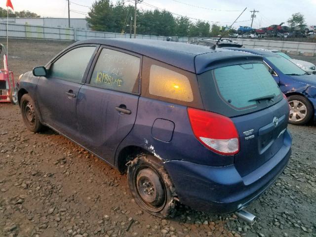 2T1KR32E23C061109 - 2003 TOYOTA MATRIX BLUE photo 3