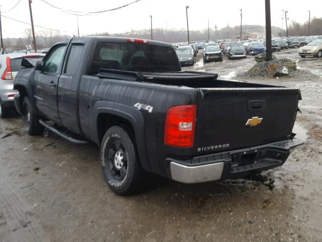 2GCEK19C581326461 - 2008 CHEVROLET SILVERADO BLACK photo 3