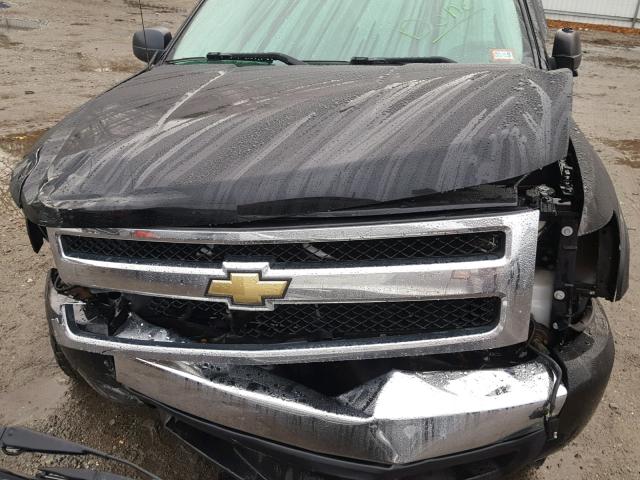 2GCEK19C581326461 - 2008 CHEVROLET SILVERADO BLACK photo 7