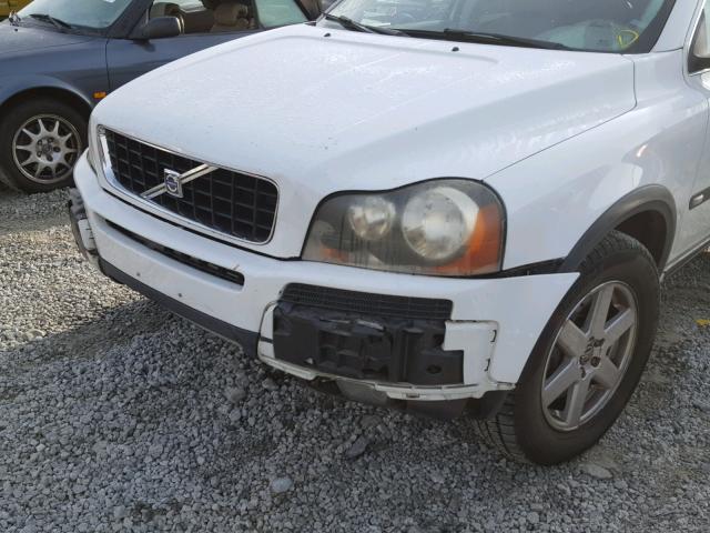 YV4CN592261298695 - 2006 VOLVO XC90 WHITE photo 9