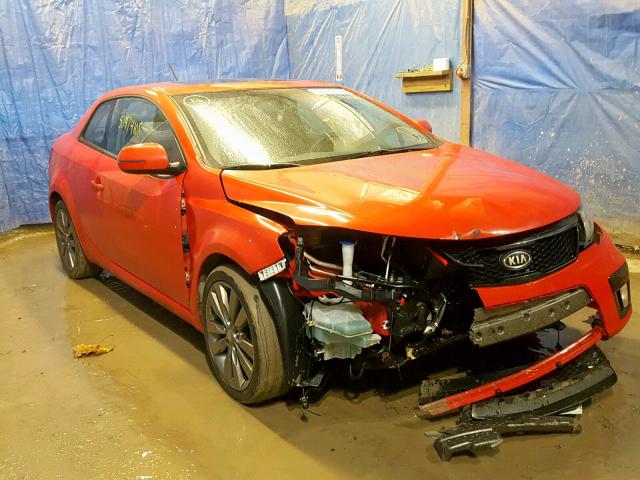 KNAFW6A33C5468474 - 2012 KIA FORTE SX RED photo 1