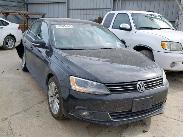 3VWLL7AJ3EM392266 - 2014 VOLKSWAGEN JETTA TDI BLACK photo 1