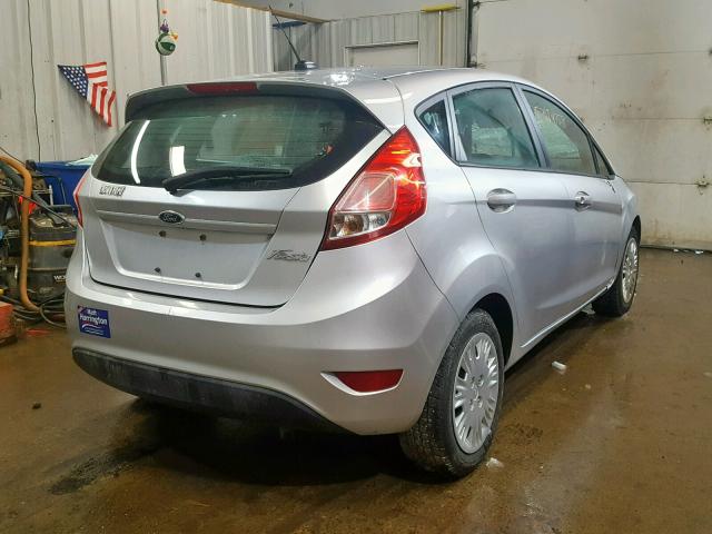 3FADP4TJ7EM168186 - 2014 FORD FIESTA S SILVER photo 4