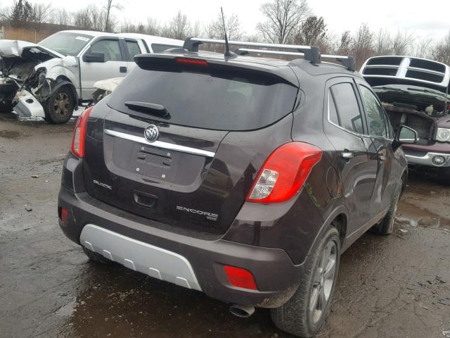 KL4CJFSB2EB785588 - 2014 BUICK ENCORE CON BROWN photo 4