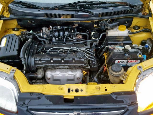 KL1TD62615B376733 - 2005 CHEVROLET AVEO BASE Сары фото 7