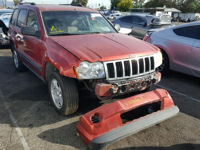 1J4GS48K95C506285 - 2005 JEEP GRAND CHER RED photo 1