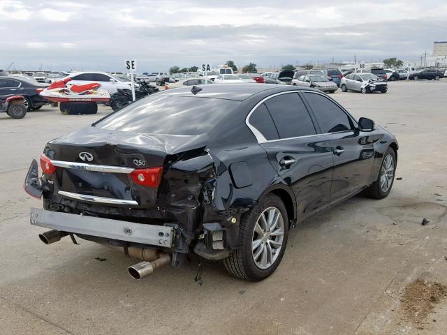 JN1BV7AR2EM693253 - 2014 INFINITI Q50 BASE BLACK photo 4