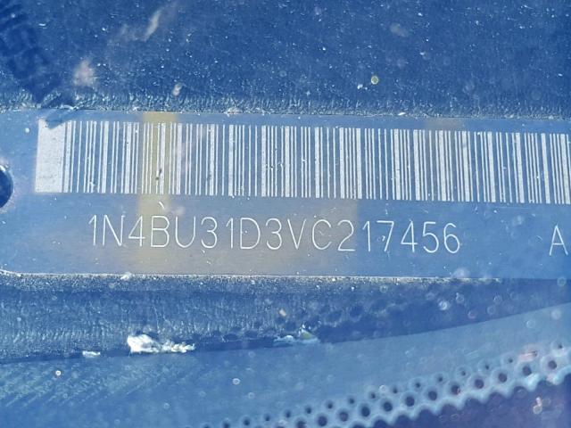 1N4BU31D3VC217456 - 1997 NISSAN ALTIMA XE BLACK photo 10