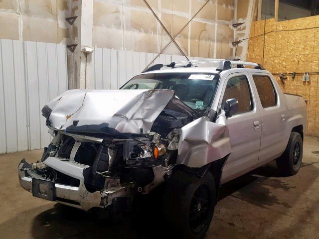 2HJYK16397H515651 - 2007 HONDA RIDGELINE SILVER photo 2