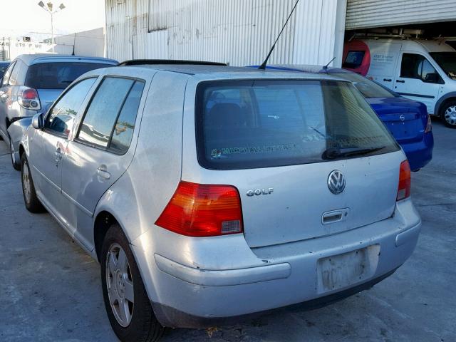 WVWGA21J4YW666320 - 2000 VOLKSWAGEN GOLF GLS SILVER photo 3