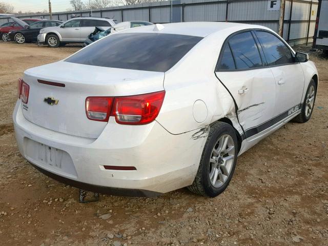 1G11D5SR2DF351599 - 2013 CHEVROLET MALIBU 1LT WHITE photo 4