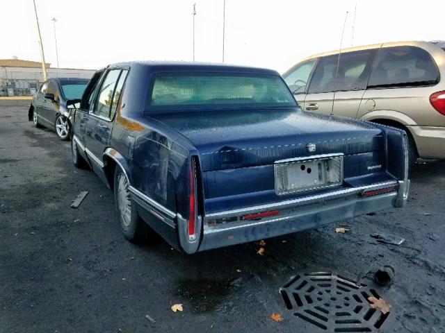 1G6CD53B8N4259267 - 1992 CADILLAC DEVILLE BLACK photo 3