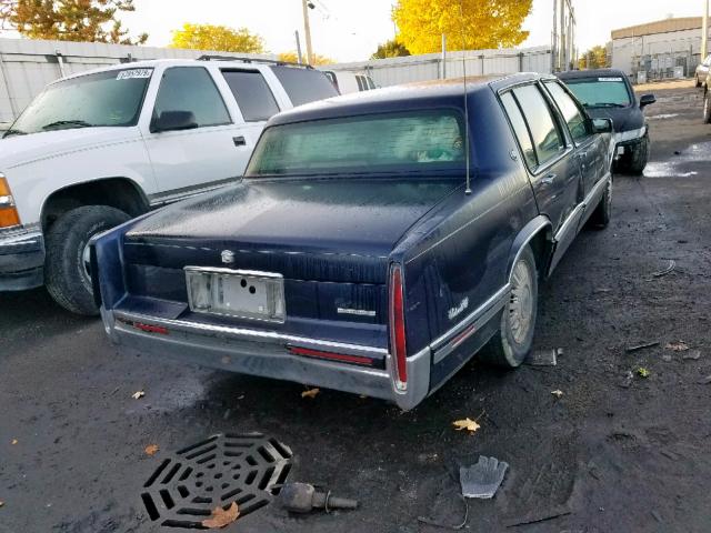 1G6CD53B8N4259267 - 1992 CADILLAC DEVILLE BLACK photo 4