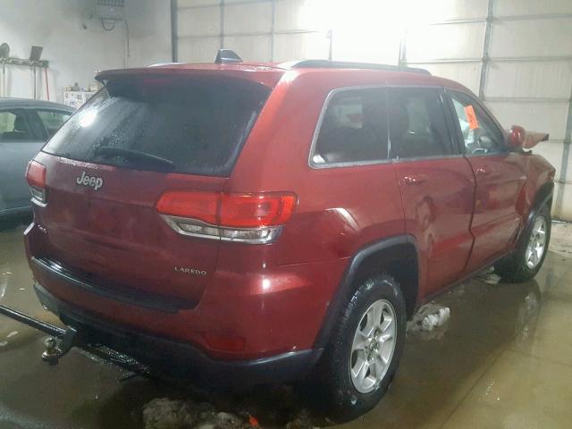 1C4RJFAG6EC237987 - 2014 JEEP GRAND CHER RED photo 4